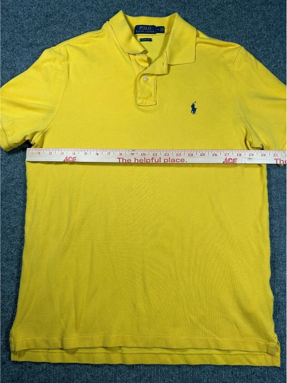 Polo Ralph Lauren Classic Fit Yellow Polo Shirt Men's Medium